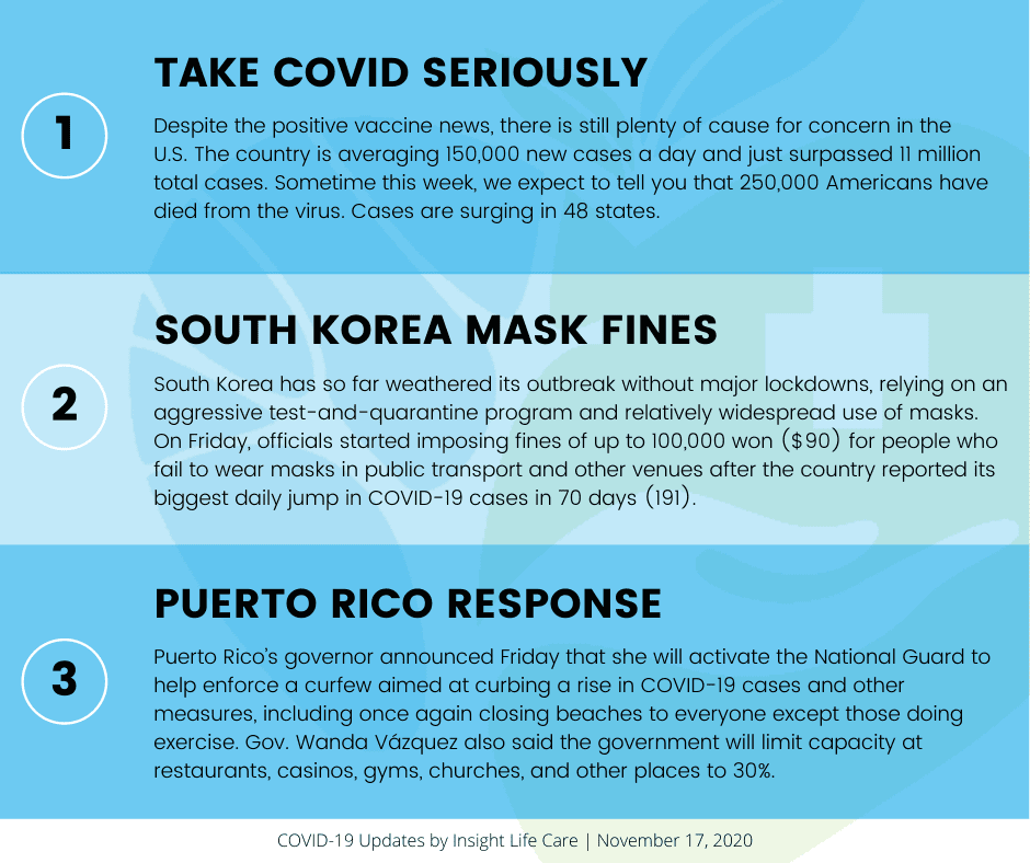Coronavirus Update November 17